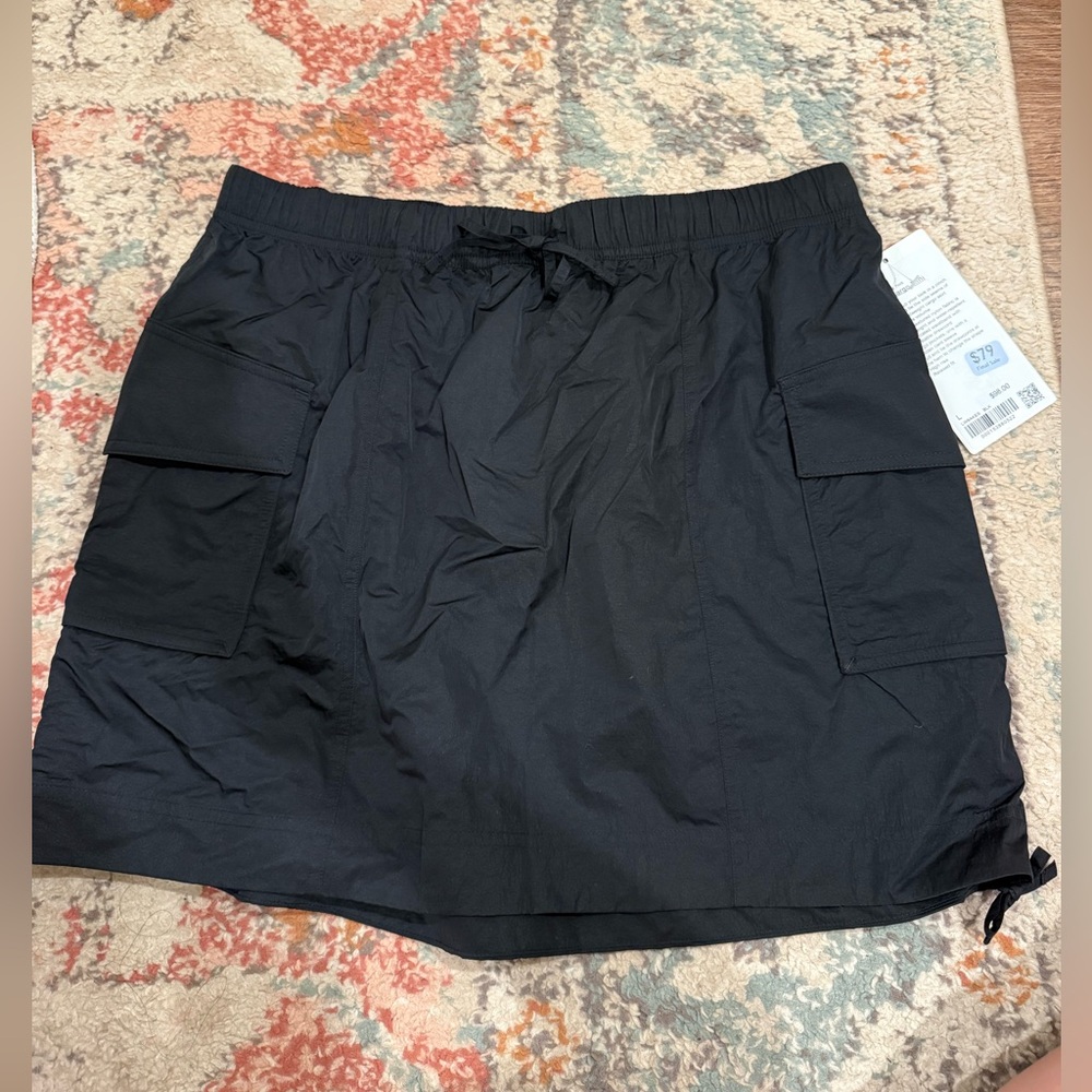 Black Cargo Skirt